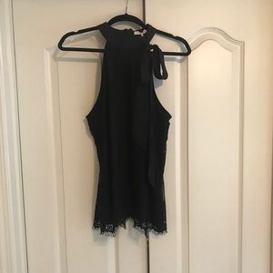 Parker Tie Neck Sleeveless Blouse NWT Size M